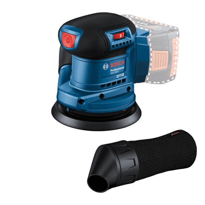 BOSCH GEX 185-LI Professional Ексцентрикові шліфувальні машини (06013A5020)