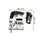 BOSCH Лобзик GST 18 V-LI B, акум., 18В, хід 23мм, 2,1кг, Solo (06015A6100)