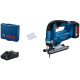 BOSCH Лобзик GST 185-LI, акумуляторний 18В, Акб 4Аг, 0-3500 об/хв, хід 26мм, кейс, 2кг (06015B3023)