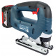 BOSCH Лобзик GST 185-LI, акумуляторний 18В, Акб 4Аг, 0-3500 об/хв, хід 26мм, кейс, 2кг (06015B3023)