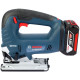 BOSCH Лобзик GST 185-LI, акумуляторний 18В, Акб 4Аг, 0-3500 об/хв, хід 26мм, кейс, 2кг (06015B3023)