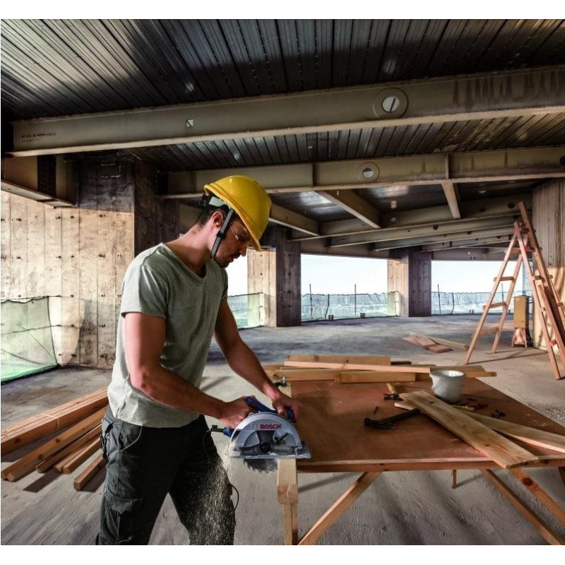 BOSCH Пила дискова GKS 140 1400Вт 184мм 3.7кг 20мм + пиляльний диск Eco for wood (06016B3020)