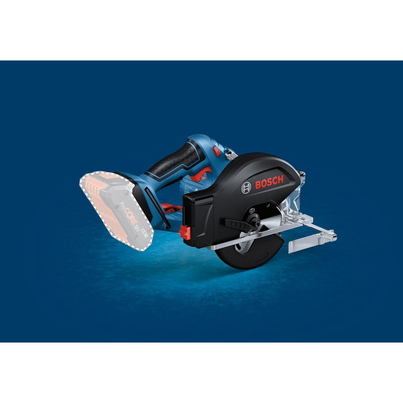 BOSCH Пила дискова GKM 18V-50 акумуляторна, 18 В, 136 мм, 4250 об/хв, 2.2 кг, без АКБ та ЗП (06016B8000)