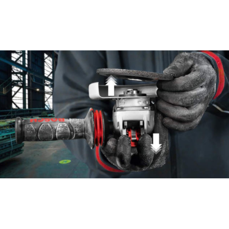 BOSCH Кутова шліфувальна машина (болгарка) GWS 13-125 S X-LOCK , 125мм, 1300Вт, 2800-11500 об/мин (06017B6002)