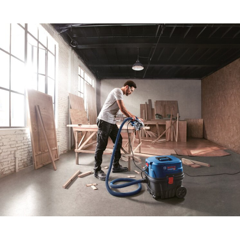 BOSCH Пилосос професійний GAS 12-25 PL, 1350Вт, 200мБар, контейнер 25л, НЕРА Н13, 9кг (060197C100)