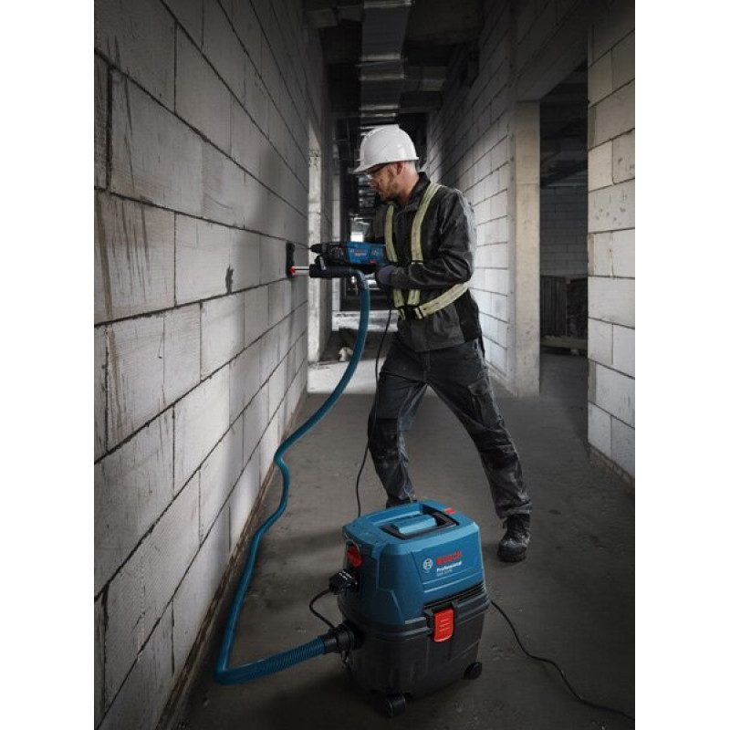 BOSCH Пилосос професійний GAS 15 PS, 1100Вт, 220мБар, контейнер 15л, 8кг (06019E5100)