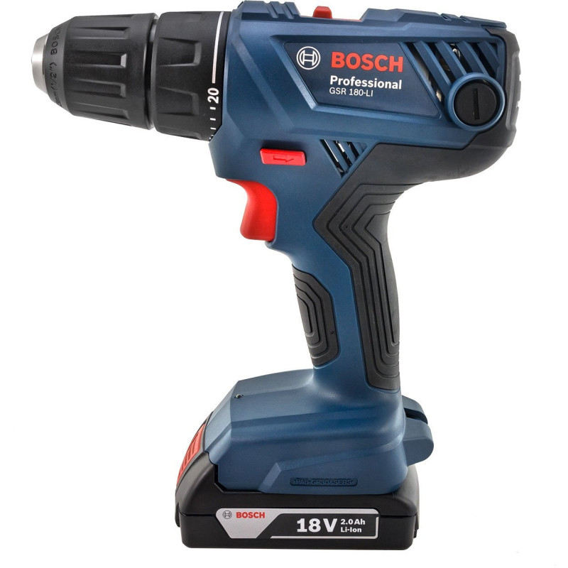 BOSCH Шуруповерт-дриль GSB 180-LI, 2x2Ah (06019F8307)