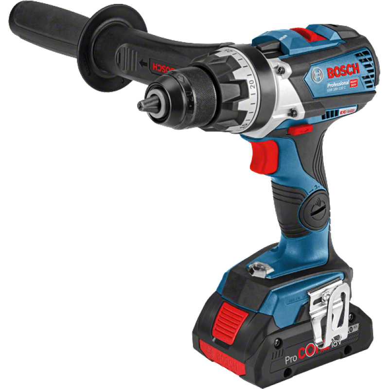 BOSCH Аккумуляторный шуруповерт Professional GSR 18V-110 C, solo (без АКБ и ЗУ), L-BOXX 136 (06019G0109)