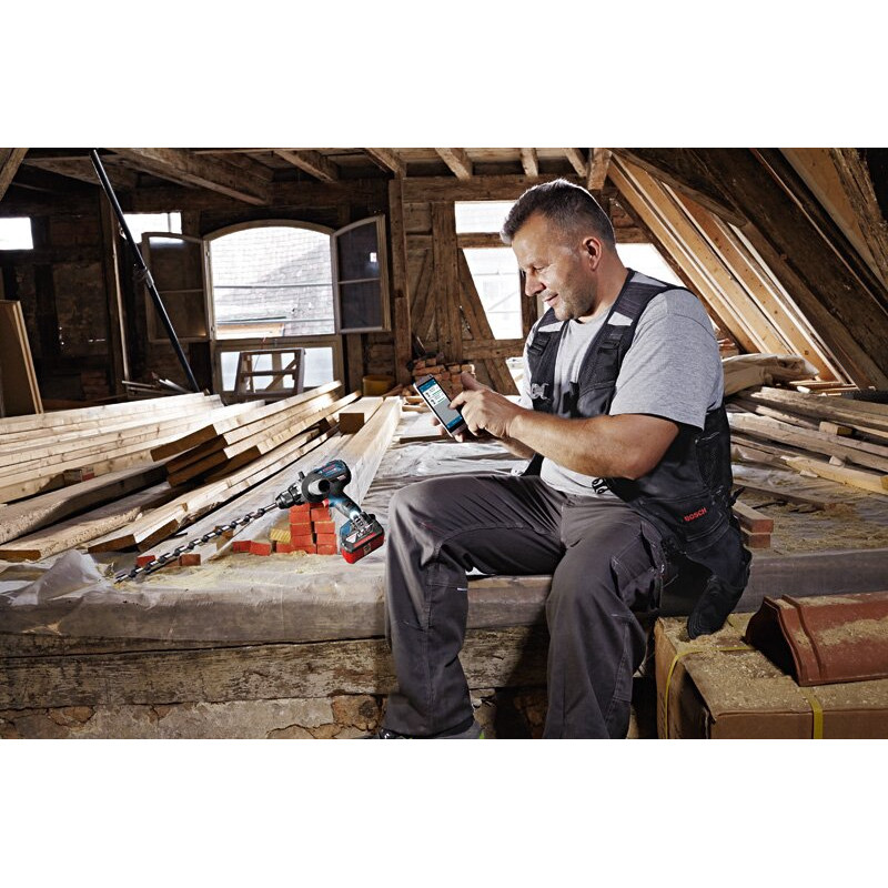 BOSCH Аккумуляторный шуруповерт Professional GSR 18V-110 C, solo (без АКБ и ЗУ), L-BOXX 136 (06019G0109)
