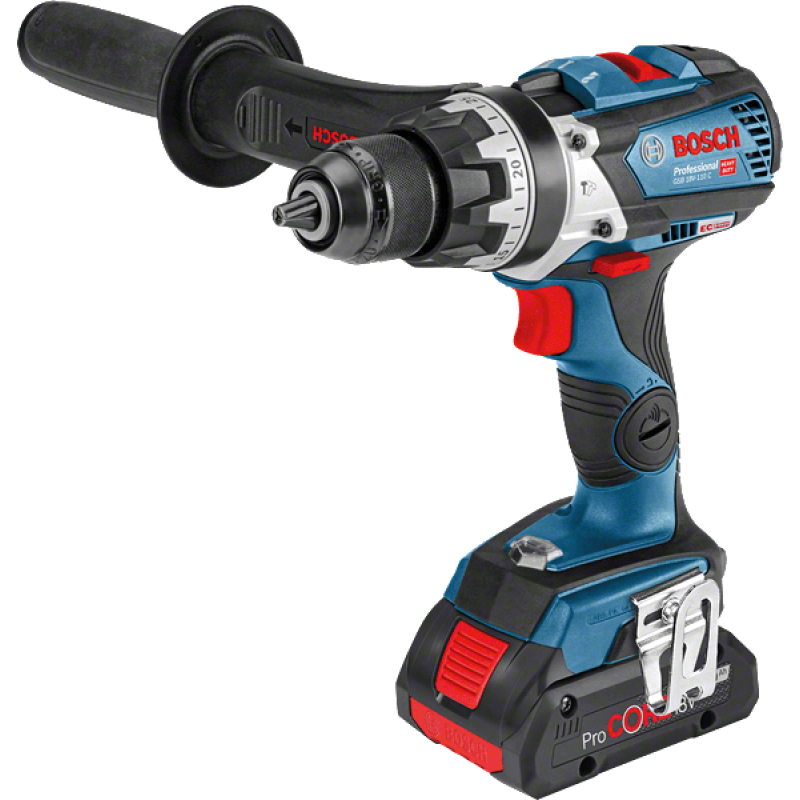 BOSCH Акумуляторний ударний шуруповерт Professional GSB 18V-110 C, solo (без АКБ і ЗП), L-BOXX 136 (06019G030A)