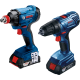 BOSCH Акумуляторний шурупокрут GDX180-LI+GSR 180-LI (06019G5222)