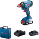 BOSCH Гайковерт ударний GDX 180-Li, акум., 2х18 В, 180 Нм, M6-M14, 1.1кг, кейс (06019G5223)