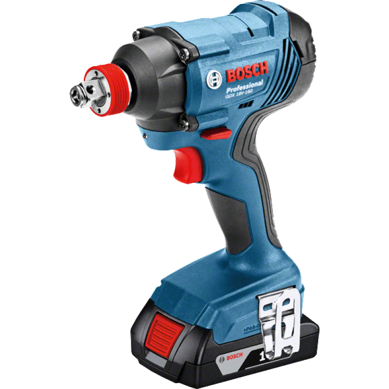 BOSCH Гайковерт ударний GDX 180-Li, акум., 2х18 В, 180 Нм, M6-M14, 1.1кг, кейс (06019G5223)