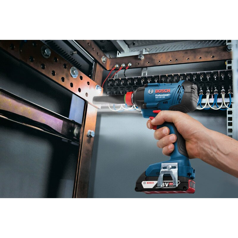 BOSCH Гайковерт ударний GDX 180-Li, акум., 2х18 В, 180 Нм, M6-M14, 1.1кг, кейс (06019G5223)
