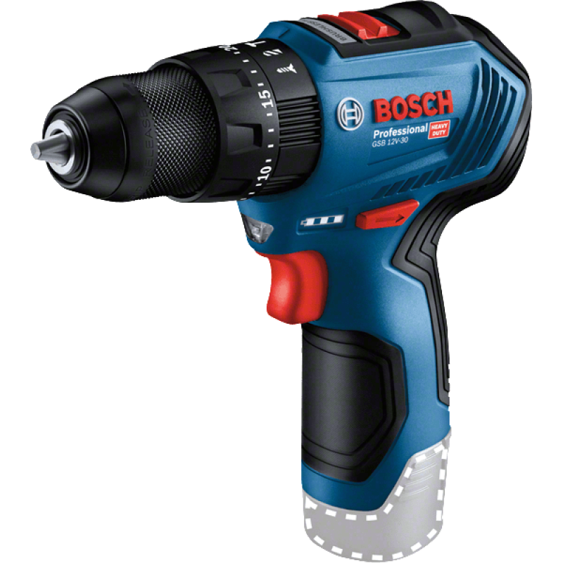 BOSCH Ударная дрель-шуруповерт GSB 12V-30 (Без АКБ и ЗУ) (06019G9102)