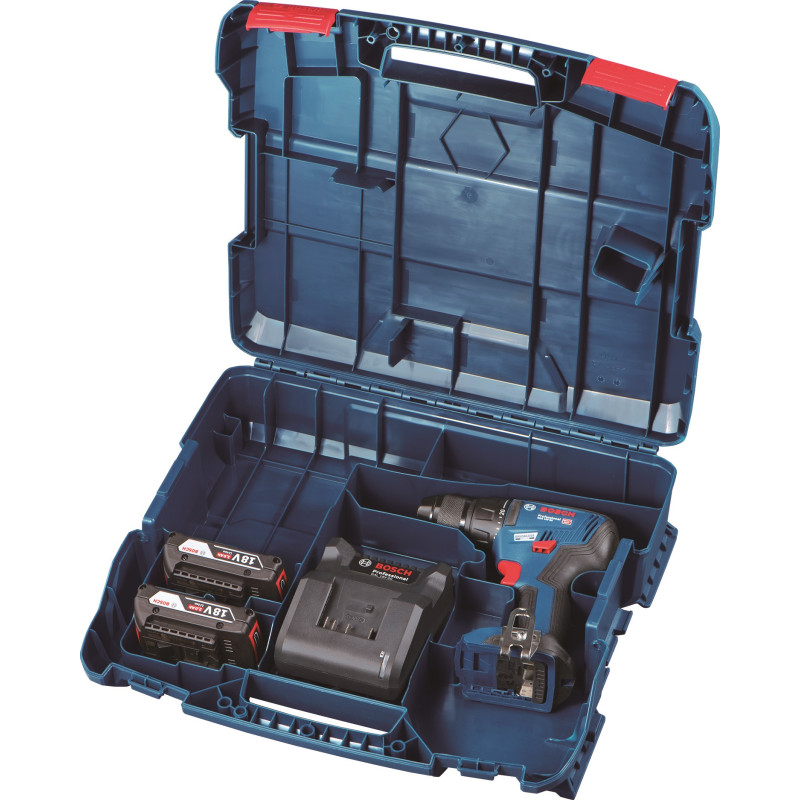 BOSCH Шурупокрут-дриль акумуляторний GSR 18 V-50, 18В 2x2Aг, 50Нм,20+1, 460/1800об/хв, 1кг (06019H5000)