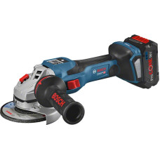 BOSCH Акумуляторна кутова шліфувальна машина (болгарка) Professional GWX 18V-15 SC, 2x8.0 Аг, L-BOXX (06019H6101)