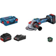 BOSCH Акумуляторна кутова шліфувальна машина (болгарка) Professional GWX 18V-15 SC, 2x8.0 Аг, L-BOXX (06019H6501)