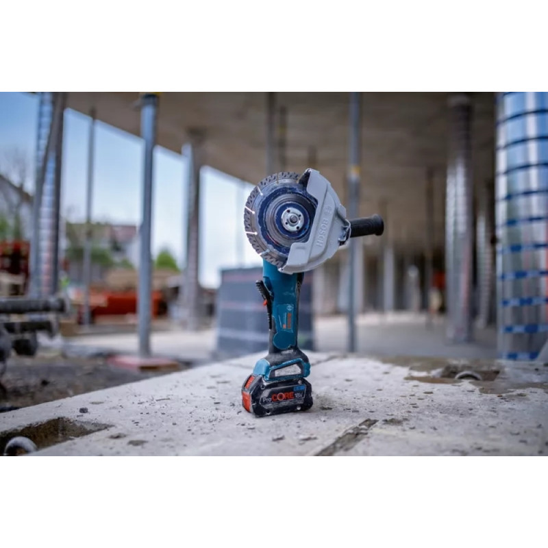 BOSCH Шліфмашина кутова акумуляторна GWS 182P 125 мм 18В 2800-9000об·хв без АКБ та ЗП 1,7кг (06019H6L01)