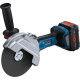 BOSCH Шліфмашина кутова акумуляторна GWS 182P 125 мм 18В 2800-9000об·хв без АКБ та ЗП 1,7кг (06019H6L01)