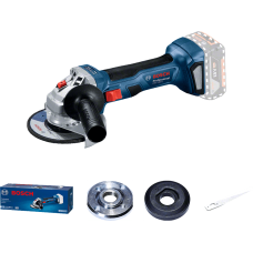 BOSCH Шліфмашина кутова (болгарка) акумуляторна GWS 180-LI, 125мм, 18В, 11000об/хв, М14, 1,6кг, без АКБ та ЗП (06019H9020)