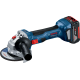 BOSCH Шліфмашина кутова (болгарка) акумуляторна GWS 180-LI, 125мм, 18В, 11000об/хв, М14, 1,6кг, без АКБ та ЗП (06019H9020)