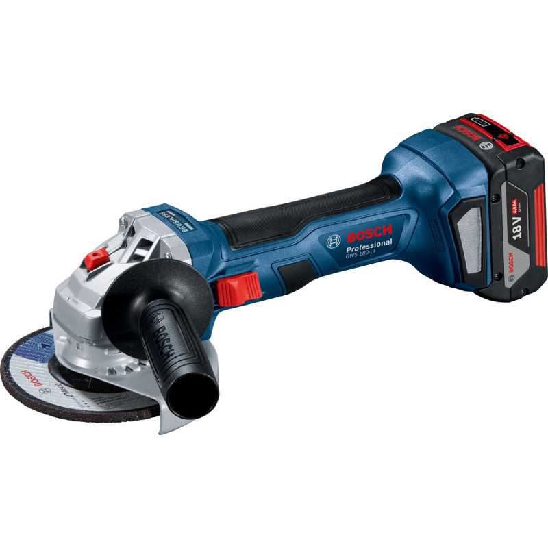 BOSCH Шліфмашина кутова акумуляторна Professional GWS 180-LI (06019H9021)