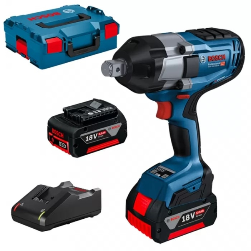BOSCH Гайковерт ударний GDS 18V-1050 H, 18В, 2x5.0 GAL1880 L-Box (06019J8522)