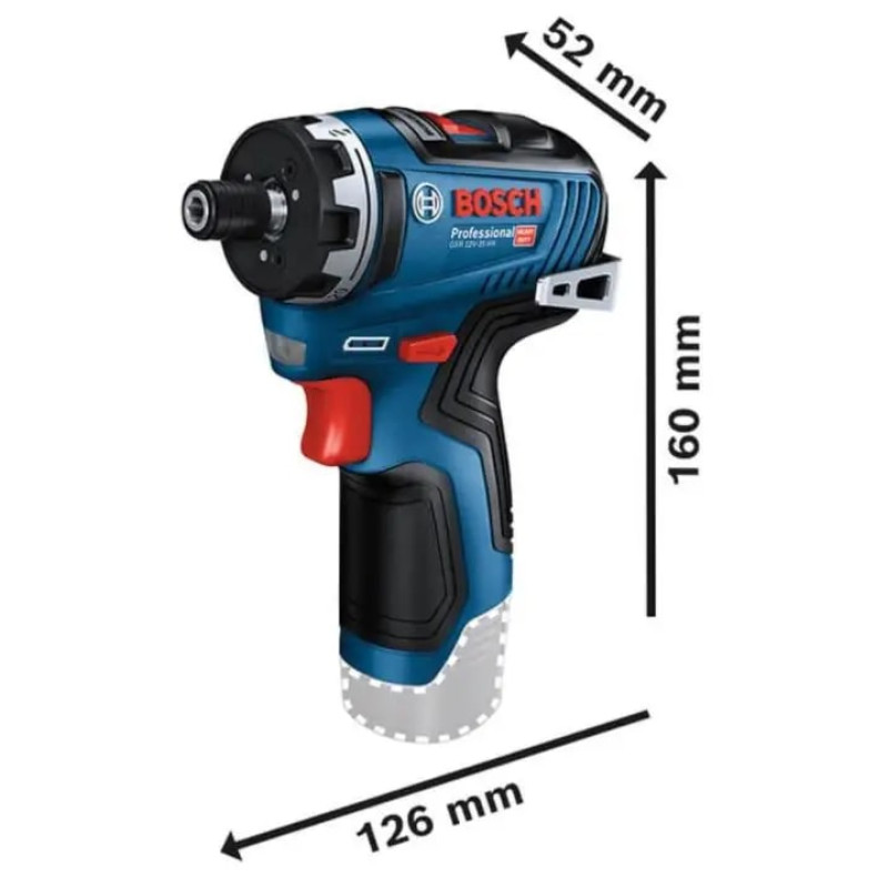 BOSCH Шуруповерт-дриль GSR 12V-35 HX, 12В, 20/35Нм, 0.57 кг (06019J9101)