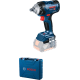 BOSCH Гайкокрут Professional GDS 18V-400 акум, 400 Нм, 0-2500 об/хв, валіза, зажим квадрат, 1.25 кг, без АКБ та ЗП (06019K0021)