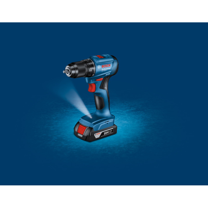 BOSCH Шурупокрут-дриль акумуляторний GSR 185-LI 18В 2х2.0А·год 50Нм 500·1900об·хв 0.9кг (06019K3000)