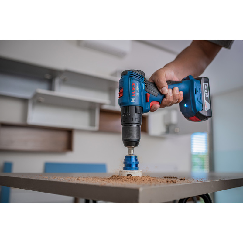 BOSCH Акумуляторний ударний дриль-шуруповерт GSB 185-LI,2 акумулятора 2.0 Ah, ЗП GAL 18V-20, кейс (06019K3100)
