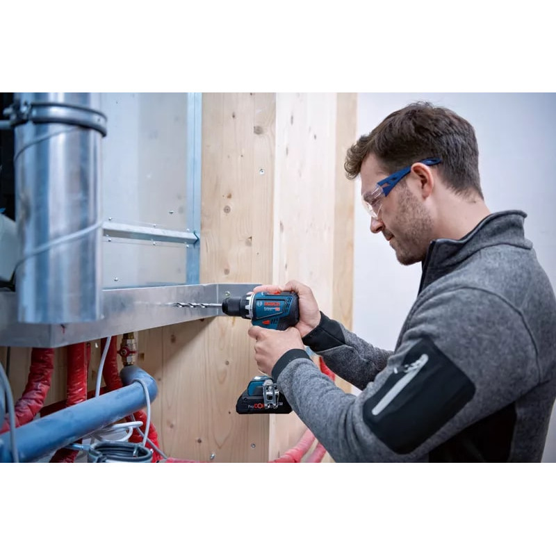 BOSCH Шурупокрут-дриль ударний акумуляторний GSR 18V-90 C 18В 36-64Нм 0-2100об·хв кейс 1.1кг без АКБ та ЗП (06019K6002)