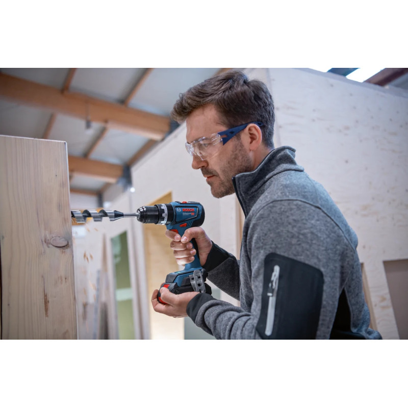 BOSCH Шурупокрут-дриль акумуляторний GSB 18V-90 C 18В 2х4А·год 36·64Нм 0-630·0-2100об·хв 1.2кг (06019K6104)