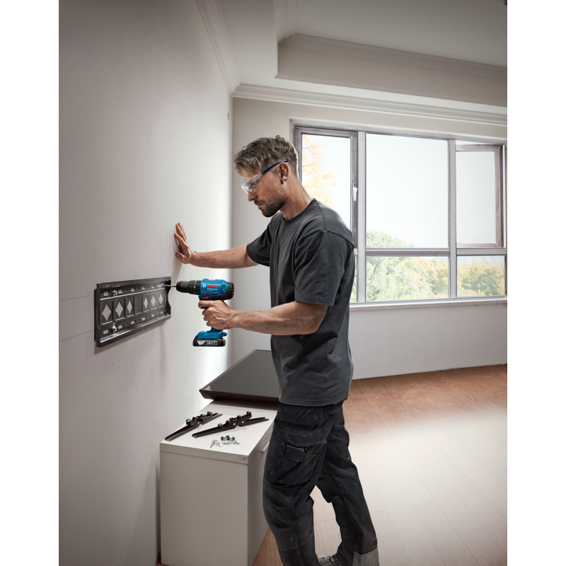 BOSCH Шурупокрут-дриль ударний акумуляторний GSB 183-LI 18В 2х2А·год 21-56Нм 374-1815об·хв кейс 1.2кг (06019K9100)