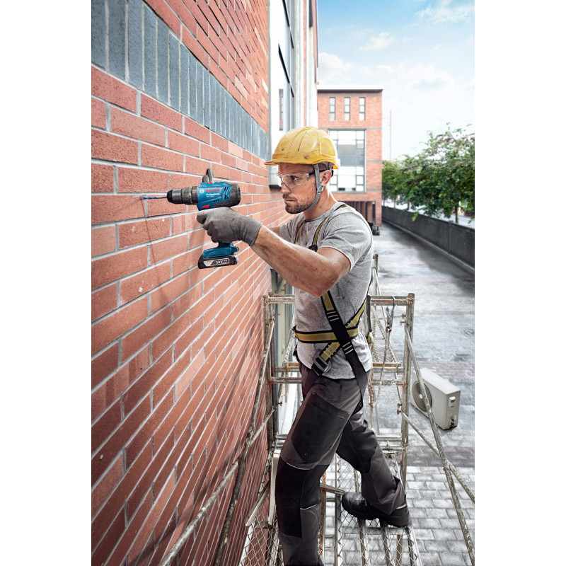 BOSCH Шурупокрут-дриль ударний акумуляторний GSB 183-LI 18В 2х2А·год 21-56Нм 374-1815об·хв кейс 1.2кг (06019K9100)