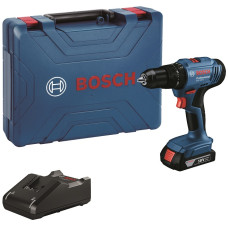 BOSCH Шурупокрут-дриль ударний акумуляторний GSB 183-LI 18В 1х2А·год 21-56Нм 374-1815об·хв кейс 1.2кг (06019K9101)