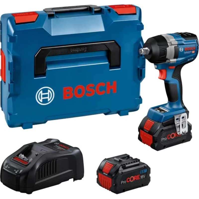 BOSCH Гайковерт ударний GDS 18V-750C 18В 2x8А·год до 3000об·хв 270/380/750Нм квадрат 1/2