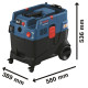 BOSCH Пилосос професійний GAS 400 A, 1200Вт, 240мБар, контейнер 40л, 14кг (06019M0020)