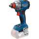 BOSCH Гвинтоверт ударний акумуляторний GDR 18V-215 18В АКБ 2х2А·год 3800об·хв 215Нм M6-M16 ЗП GAL18V-20 кейс 1кг (06019N2022)