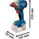 BOSCH Гайковерт ударний GDX 18V-285 18В до 3600об·хв 285Нм квадрат 1/2