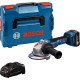 BOSCH Шліфмашина кутова акумуляторна GWS 18V-11S 125мм 18В 1x5А·год 0-9000об·хв 1.7кг кейс ЗПGAL1880CV (06019N4003)