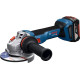 BOSCH Шліфмашина кутова акумуляторна GWS 18V-11S 125мм 18В 1x5А·год 0-9000об·хв 1.7кг кейс ЗПGAL1880CV (06019N4003)