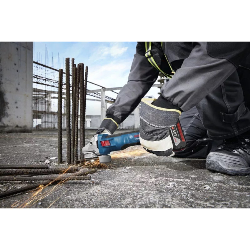 BOSCH Шліфмашина кутова акумуляторна GWS 18V-11S 125мм 18В 1x5А·год 0-9000об·хв 1.7кг кейс ЗПGAL1880CV (06019N4003)