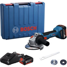 BOSCH Шліфмашина кутова акумуляторна GWS 18V-8 125мм 18В 2x4А·год 0-11000об·хв 1.7кг кейс ЗПGAL 18V-40 (06019N9020)