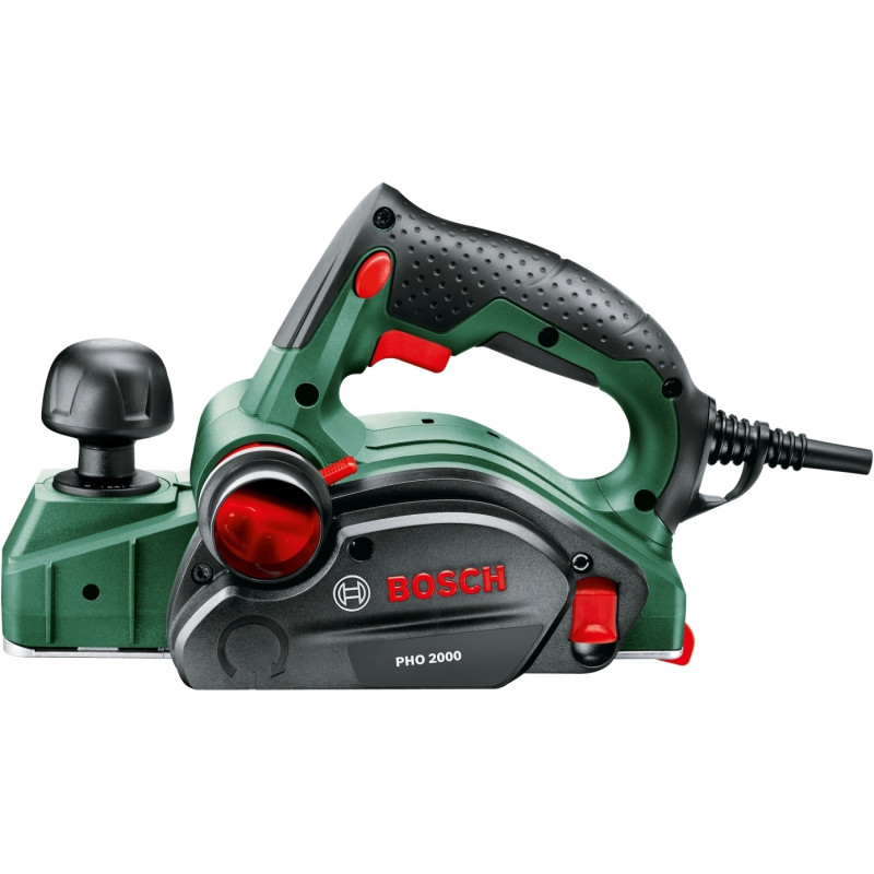 BOSCH Рубанок PHO 2000 380Вт 80мм стругання до 2мм 2.58кг (06032A4100)