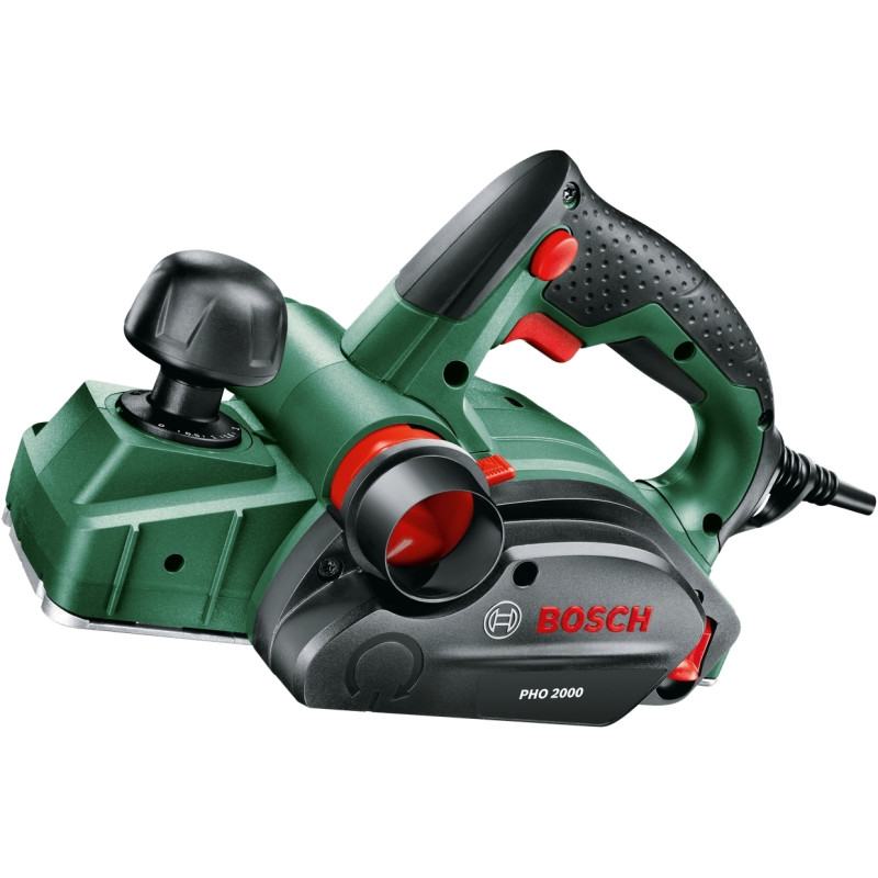 BOSCH Рубанок PHO 2000 380Вт 80мм стругання до 2мм 2.58кг (06032A4100)