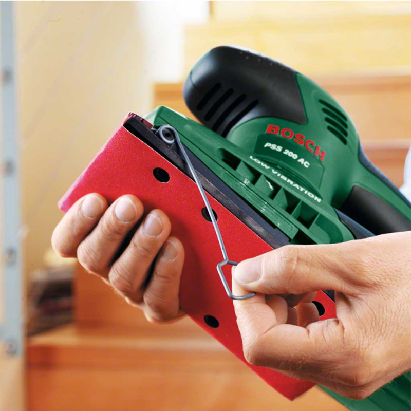 BOSCH Шліфмашина вібраційна PSS 200 AC 200Вт платформа 93x230 24000кол·хв 1.6кг (0603340100)