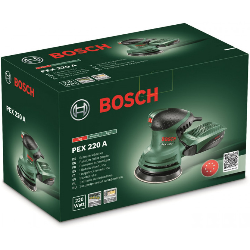 BOSCH Ексцентрикова шліфмашина PEX 220 A (0603378020)