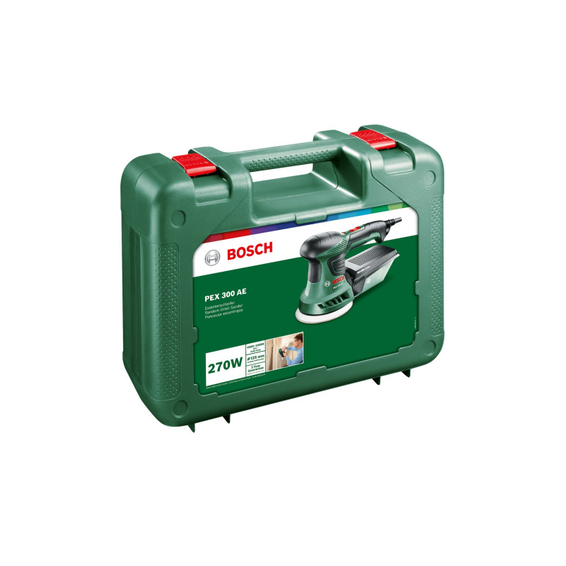 BOSCH Шліфмашина ексцентрикова PEX 300 AE 200Вт 125мм 4000-24000об·хв 1.5кг (06033A3000)